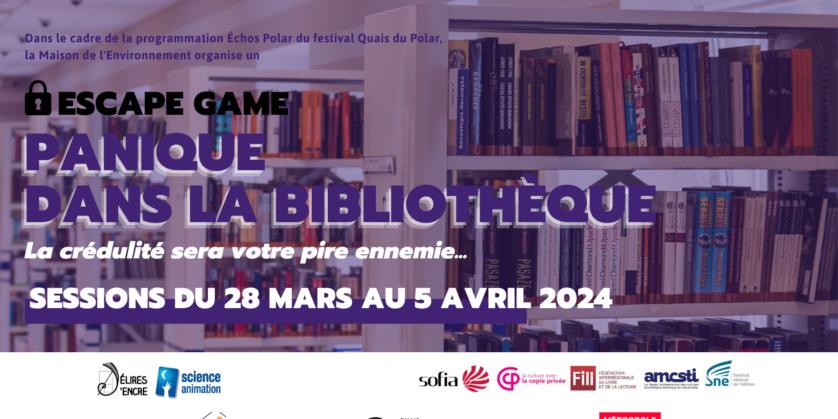 Bannières Escape game Maison de l&rsquo;Environnement